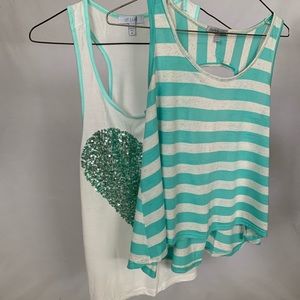 Two summer tank tops